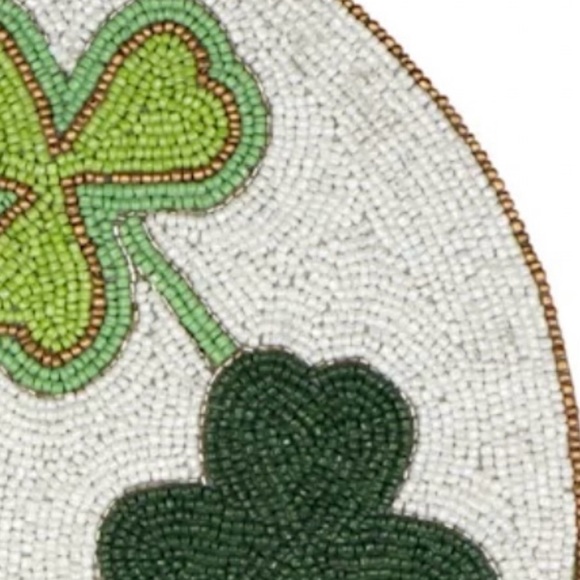 Other - NWT Set of 4 beaded shamrock placemats price firm.